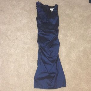 Betsy & Adam Navy blue dress. ONLY WORN ONCE!